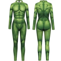 Superhero Bruce Banner Hulk Sexig Cosplay Kostym Män Kvinnor Unisex Jumpsuits Halloween Party Tights Zentai Bodysuit Kostym-n L-max L> Dräkter