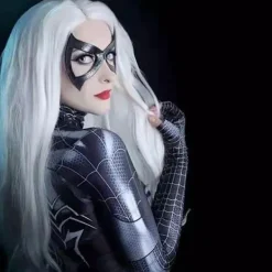 Superhjälte Cosply Kostym För Spindel Kvinnor Hlloween Jul Tight 3D Bodysuit XS 155> Dräkter