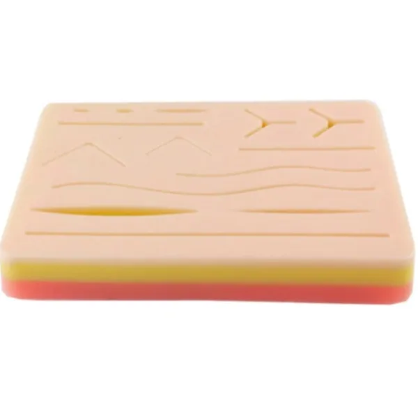 Sutureövningspad Återanvändbar Imitation Hud Silikon Träningspraktik Sår Hud Kit för Student> Smink