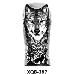 INF Svart djur- och blomtatueringsdekal för armen - vattentät och hållbar> Smink