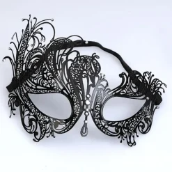 Svart Fenix Venetians Mask, Metall Mask Maskerad Par Mask> Masker
