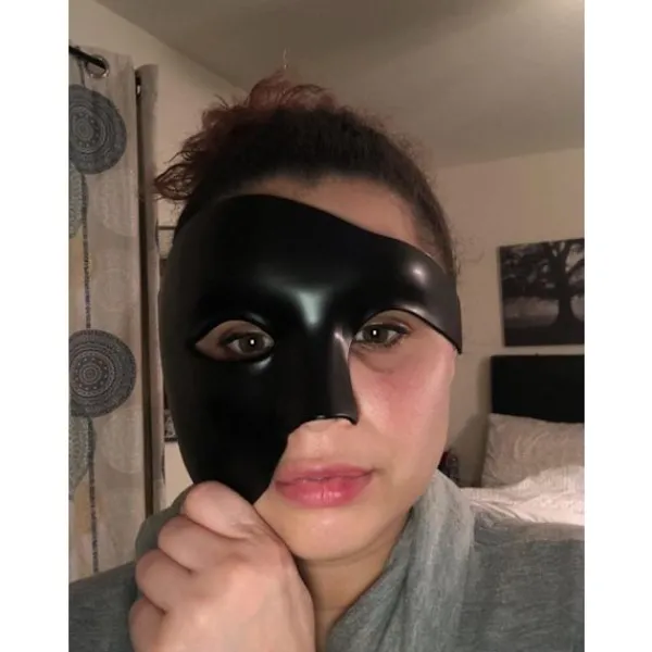 (Svart Guld) Vintage Maskerad Mask Phantom of the Opera Ett Öga> Masker