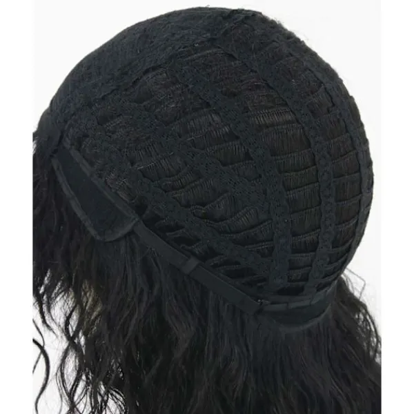 Svart herrperuk 80-tals mullet rocker punk popstjärna peruk svart> Peruker