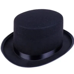 del Svart hög hatt för magikerkostym, smoking, hattmakare, bröllop, Kristus A1> Huvudbonader