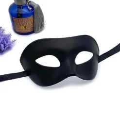 Svart Klassisk Venetiansk Mask, Maskeradkostymmask för Män Festbal Halloweenmask 2025:e><noscript><img width=