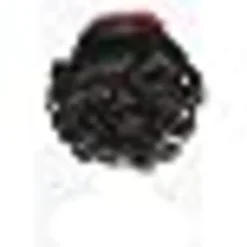 Svart kort bob + rosettaccessoarer prinsessperuk för flickor cosplay><noscript><img width=