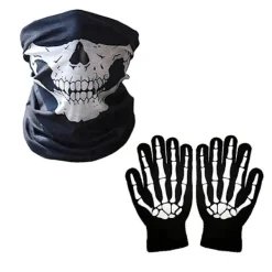 Svart Mantel Cape Kostymset | Med Handskar, Mask & Lie (I Lager, Bästa Pris) för Halloween, Cosplay & Temafester> Dräkter