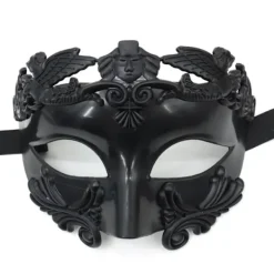 Svart Maskerad Mystisk Mask för Män Mardi Gras Hallowee> Masker