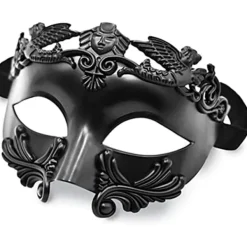 Svart Maskerad Mystisk Mask för Män Mardi Gras Hallowee> Masker