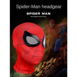 Svart Mj Spider-Man mask Cosplay - Vuxen> Masker