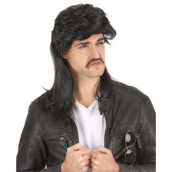 Svart multeperuk för män - 230659 - Huvudfärg: Svart - Kön: Herr> Peruker