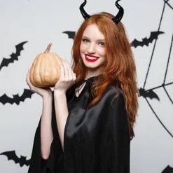 Svart Pannband Svart Pannband Svart Pannband Horn Pannband Halloween Ond Hårband Halloween Party Cosplay><noscript><img width=