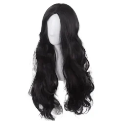 Svart peruk set för lockigt hår, festivalfest kan använda peruk set, svart peruk> Peruker