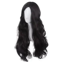 Svart peruk set för lockigt hår, festivalfest kan använda peruk set, bla> Peruker
