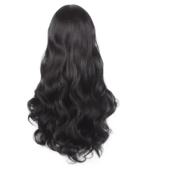 Svart perukset för lockigt hår, festivalfest kan använda perukset, bl><noscript><img width=