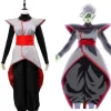 Svart Zamasu Sammanslagen Potara Fusion Cosplay Kostym Outfit Komplett Set S-xl WHBYV> Dräkter