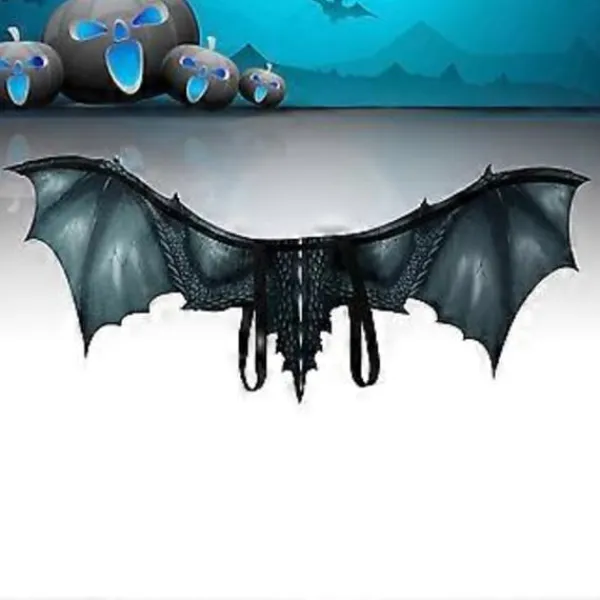 Svarta Halloween Drakvingar Cosplay Performance Rekvisita Dekoration Scen Icke-vävda Vingar Rekvisita för Vuxna> Tillbehör