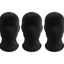 Svarta helmasker - Spandexhuva för Halloween, Morfdräktstillbehör, Unisex Partyöverdrag> Masker