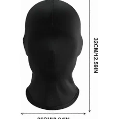 Svarta helmasker - Spandexhuva för Halloween, Morfdräktstillbehör, Unisex Partyöverdrag> Masker