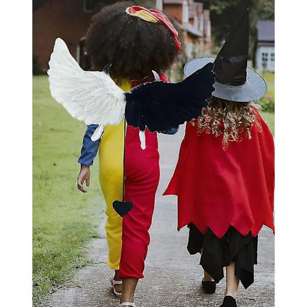 Svartvita Hot Sale 2 st söta fina festdemonängelvingar D> Tillbehör