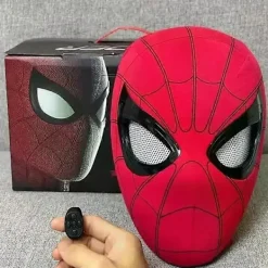 SWMarvel Mascara Miles Spiderman Huvudbonad Cosplay Rörliga Ögon Elektronisk Mask Spindelmannen 1:1 Fjärrkontroll Leksaker För Vuxna Present Ryggsäck | Fyndiq><noscript><img width=