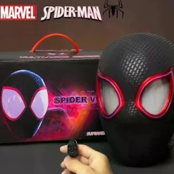 SWMarvel Mascara Miles Spiderman Huvudbonad Cosplay Rörliga Ögon Elektronisk Mask Spindelmannen 1:1 Fjärrkontroll Leksaker För Vuxna Present Ryggsäck | Fyndiq> Masker