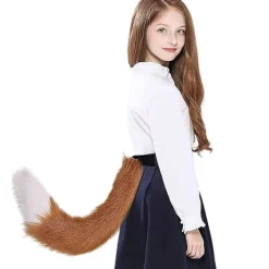 sysy Varg Räv Djur Öron Svans Set Varg Öron Svans Kostym Räv öron hårklämma svans set Jul dekoration><noscript><img width=