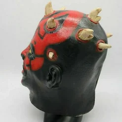 Szsh Star Wars Darth Maul Deluxe Vuxen Ondskefull Läskig Kostym Mask Latex Halloween Party><noscript><img width=