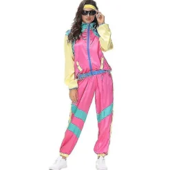 80-/90-tal Retro träningsoverall, Shell Suit Festklänning Kostym -b M> Dräkter