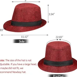 Holocky 1920-tals Herr Gatsby 8-delad Tillbehörssats Hatt Suspender Fluga> Tillbehör