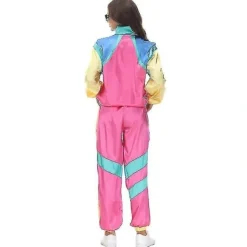 80-tals/90-tals Retro Träningsdräkt, Shell Jumpsuit Party Kostym Män MAN M><noscript><img width=