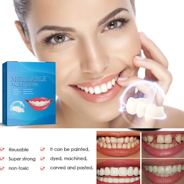 Tandfyllningssats Tillfälliga Tandlim för Trasiga Tänder, Att Forma Hålen I Tanden, Halloween Smink Tandmodifiering> Smink