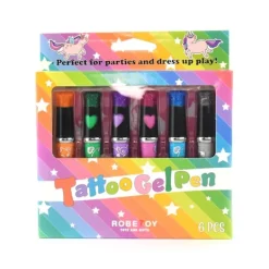 Leksaksaffären Tatueringspennor Deluxe 6-pack> Smink