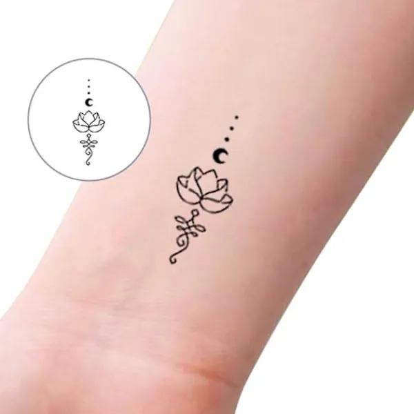 tatueringsset, 5 ark, hals, små bohemiska ansikten, falska tatueringsklistermärken, spets tribaltatueringar> Smink