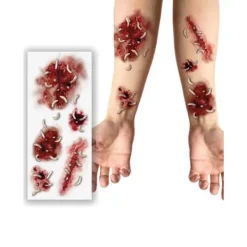 FIESTAS GUIRCA Tatueringstabell med sår och maskar> Smink