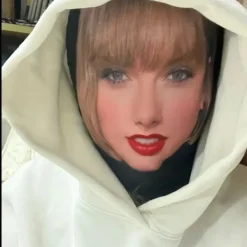 ATELA Taylor Swift Cosplay Mask med D-utskrift，Människoansikte Cosplay Halloween Parodi Party Crossdressing Huvudduk><noscript><img width=