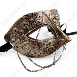 TECH DISCOUNT TD® Carnival Halvmask Retro romersk prins Grekisk antik jazzpunkkedja antik dansfest för män och kvinnor><noscript><img width=
