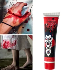 Teaterblod / Fake blod 28 ml – Perfekt för Halloween och Maskerad> Smink