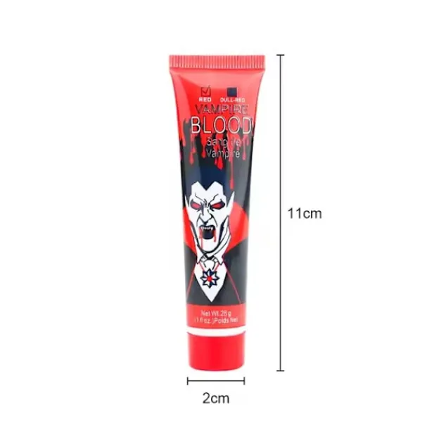 Teaterblod / Fake blod 28 ml – Perfekt för Halloween och Maskerad> Smink