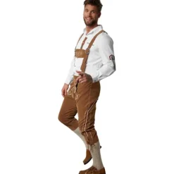 tectake Lederhosen Steigerwald Brun XL> Dräkter