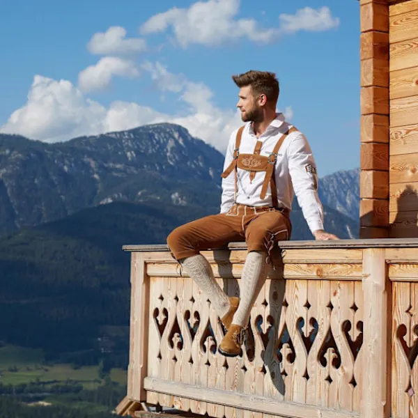 tectake Lederhosen Steigerwald Brun XL> Dräkter