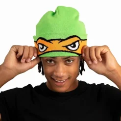 Teenage Mutant Ninja Turtles Michelangelo Cosplay Nedvikt Mössa> Huvudbonader