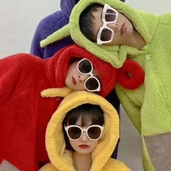 Teletubbies Dräkt Vuxen Cosplay Djur Sovplagg Jumpsuit Po Teletubbies - Perfekt Adult M><noscript><img width=