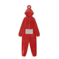 Teletubbies Onesie Pyjamas Vuxen Tjock Korallfleece Röd -FS- M><noscript><img width=