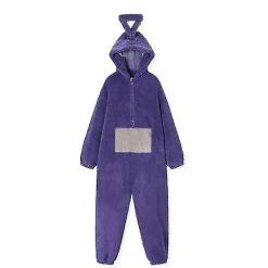 Teletubbies Onesie Pyjamas för Vuxna Tjock Korallfleece Lila -FM- kids 85><noscript><img width=