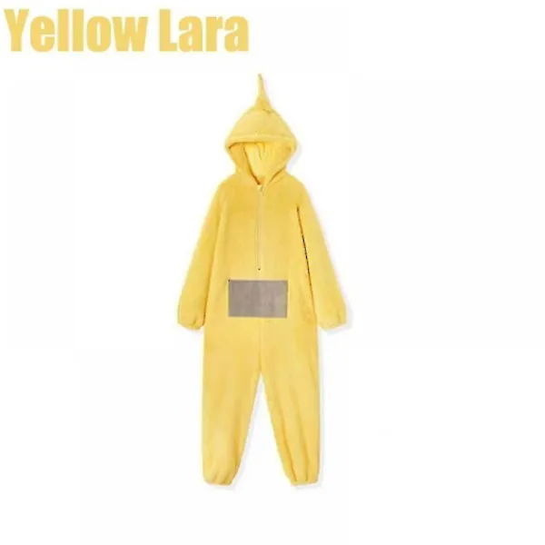 Teletubbies vuxen jumpsuit onepiece pyjamas onepiece män och kvinnor unisex par hemkläder gul-Xin XL XL> Dräkter