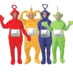 Teletubbies Vuxen Kostym - Rolig Röd Onesie för Cosplay & Fester [JSR] 160cm> Dräkter