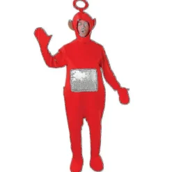 Teletubbies Vuxen Kostym - Rolig Röd Onesie för Cosplay & Fester [JSR] 160cm> Dräkter