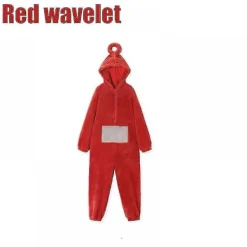 Teletubbies vuxen onepiece pyjamas jumpsuit för män och kvinnor unisex par hem kläder röd-Xin XL> Dräkter