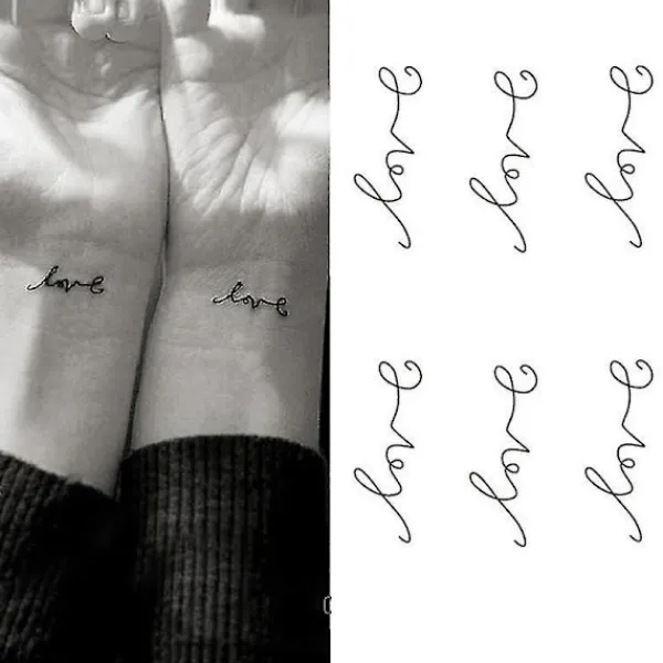 Temporary Tattoo Sticker For Men Women Waterproof Removable Body Art Stickers> Smink